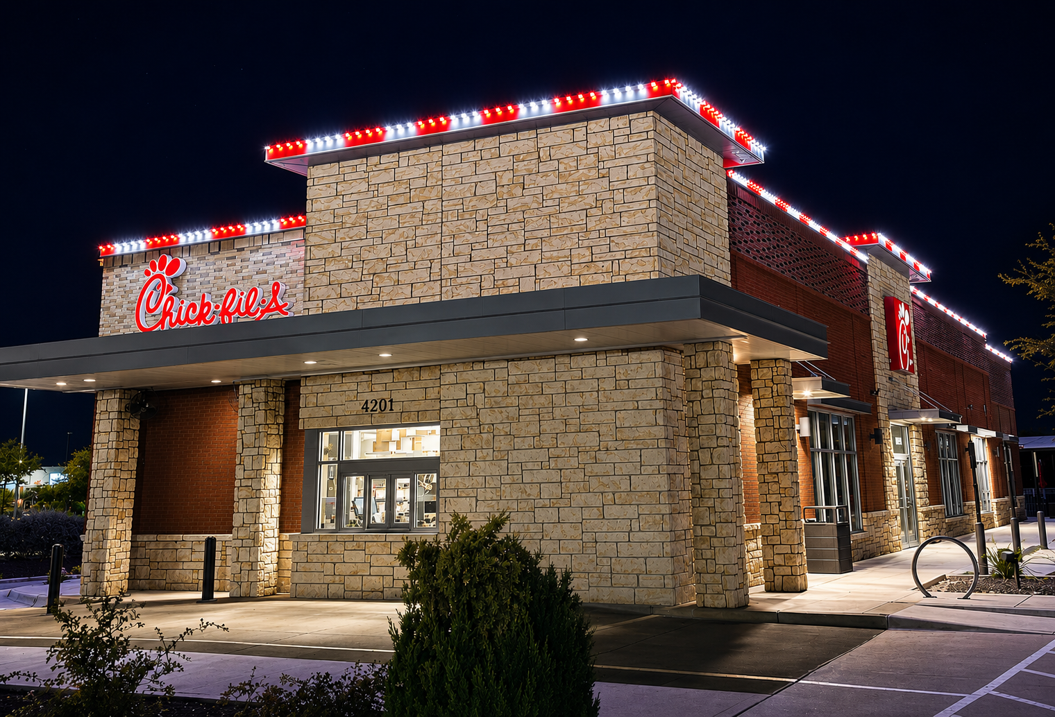 Commercial permanent lighting